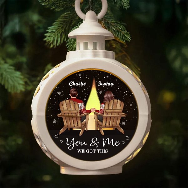 You & Me We Got This Couple Back View Personalized Lantern Ornament Supply - Image 2