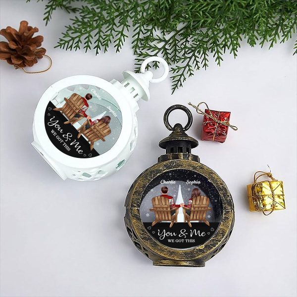 You & Me We Got This Couple Back View Personalized Lantern Ornament Supply - Image 4