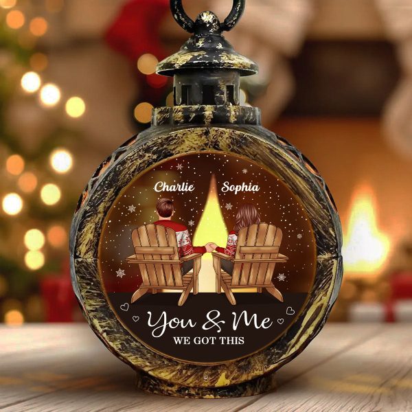 You & Me We Got This Couple Back View Personalized Lantern Ornament Supply - Image 3