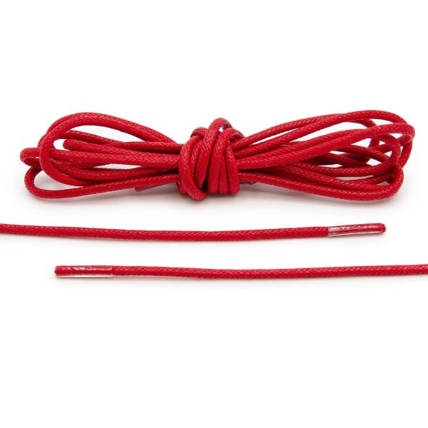 Red Waxed Dress Shoelaces Hot on Sale