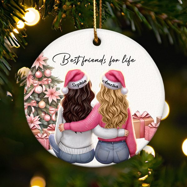 Personalized Best Friends Christmas Ornament – Festive Holiday Keepsake Fashion