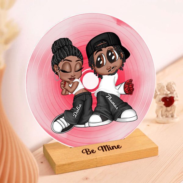 Y2K Couple Retro CD Personalized Acrylic Circle Acrylic Plaque,  Gift, Anniversary Gift for Him, for Her Online Sale - Image 4