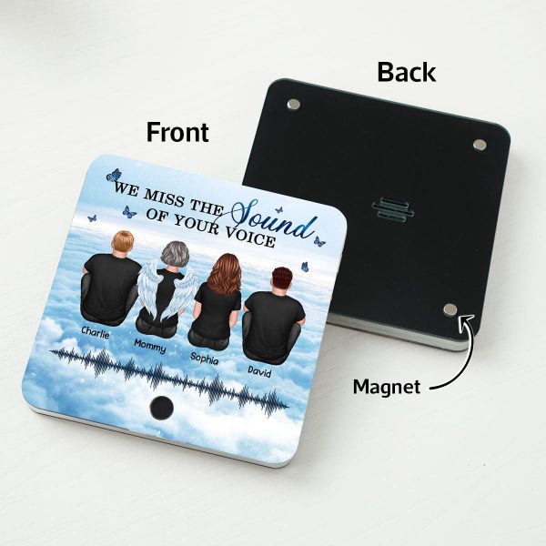 Miss The Sound Of Your Voice Memorial Voice Message Remembrance Keepsake Personalized Music Fridge Magnet Cheap - Image 5