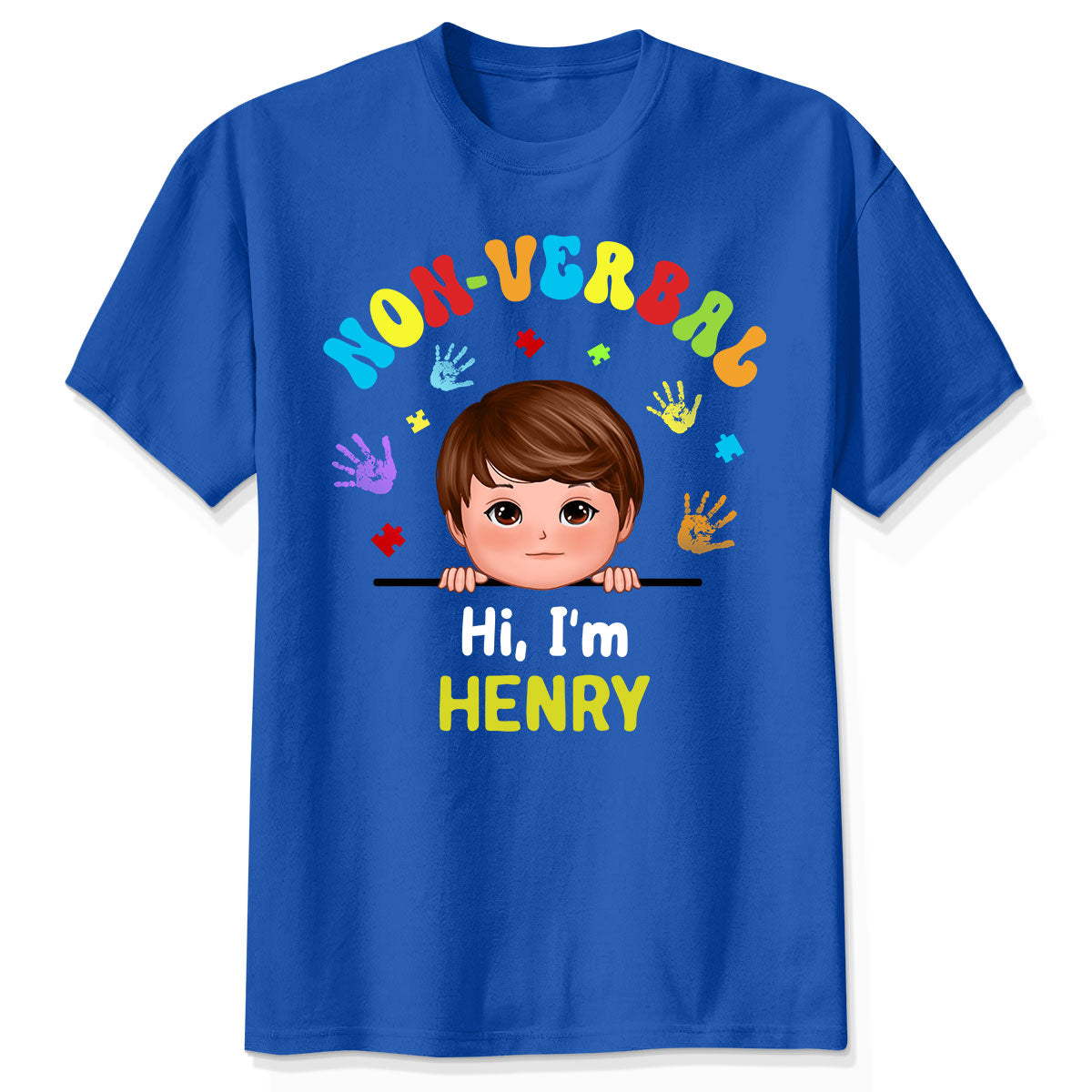 Non Verbal Hello Autism Awareness Personalized Shirt For Discount