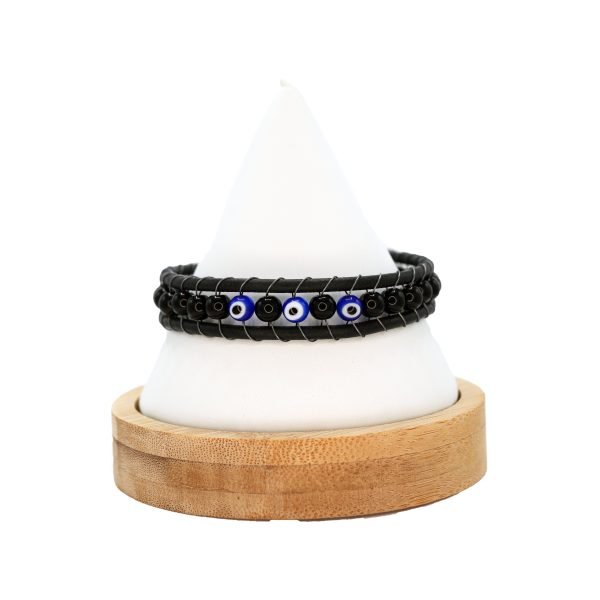 Leather Evil Eye Handmade Bracelets - Stylish Protection Sale - Image 3