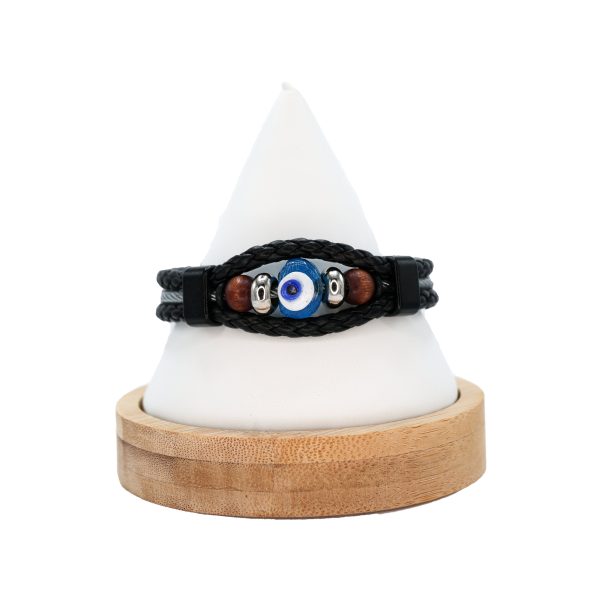 Leather Evil Eye Handmade Bracelets - Stylish Protection Sale - Image 2